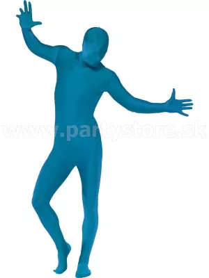 Kostým - SECOND SKIN - modrá elastická kombinéza