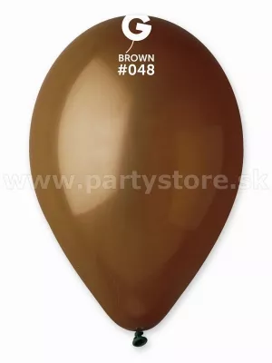 Balón pastel 26 cm - HNEDÝ - latex