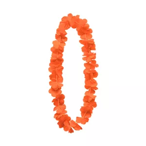 Veniec náhrdelník - HAWAIIAN CLASSIC - oranžový, kvetinový