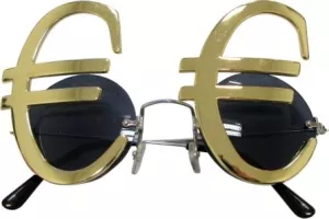 Okuliare - EURO - zlaté, kov a plast, unisex