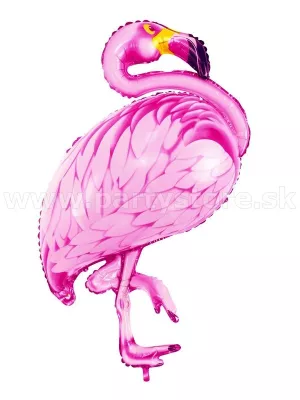 Balón fólia - PLAMENIAK - PHOENICOPTERUS - ružový 70 x 95 cm