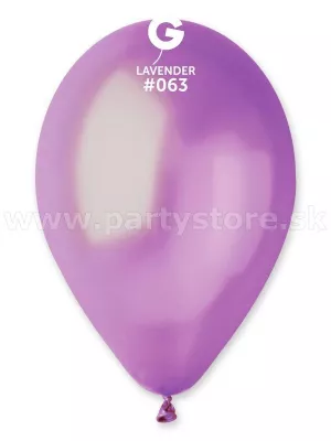 Balón metal 26 cm - FIALOVÝ - SVETLÝ - latex