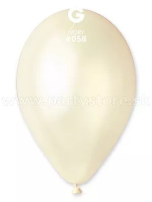 Balón metal 26 cm - SLONIA KOSŤ - latex, balenie 1 kus