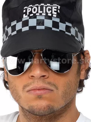 Okuliare - AVIATOR - čierne zrkadlovky, strieborný kovový rám