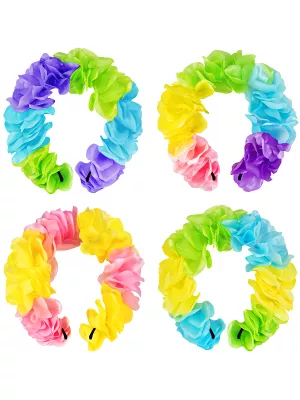 Čelenka - TROPICAL PASTEL HAWAII - pastelové textilné kvetiny