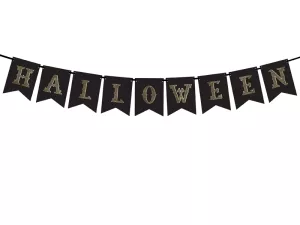 Banner - HALLOWEEN - čierny, 175 x 20 cm, jednostranný