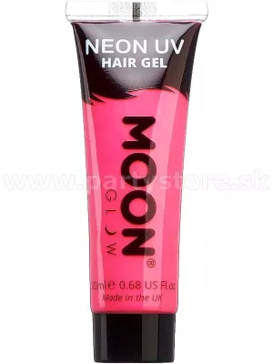 Gél na vlasy - NEON UV MOON - RUŽOVÝ, svieti pri UV, 20 ml