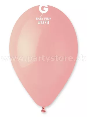 Balón pastel 26 cm - RUŽOVÝ - SVETLÝ - balenie 1 kus, latex