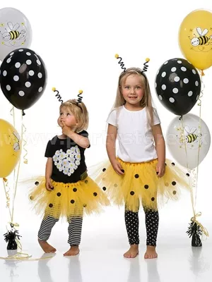 Sukňa - Tutu - Včielka - dievčenská, žltá, 50 x 25 cm